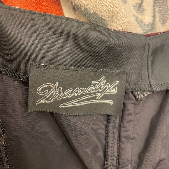 Vintage fit and flare velvet, gold and silver stitched roses mini dress - Picture 5 of 6